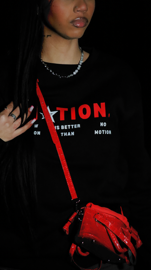 MOTION BLACK SWEATSHIRT